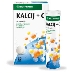 Dietpharm Kalcij + C šumeće tablete a20